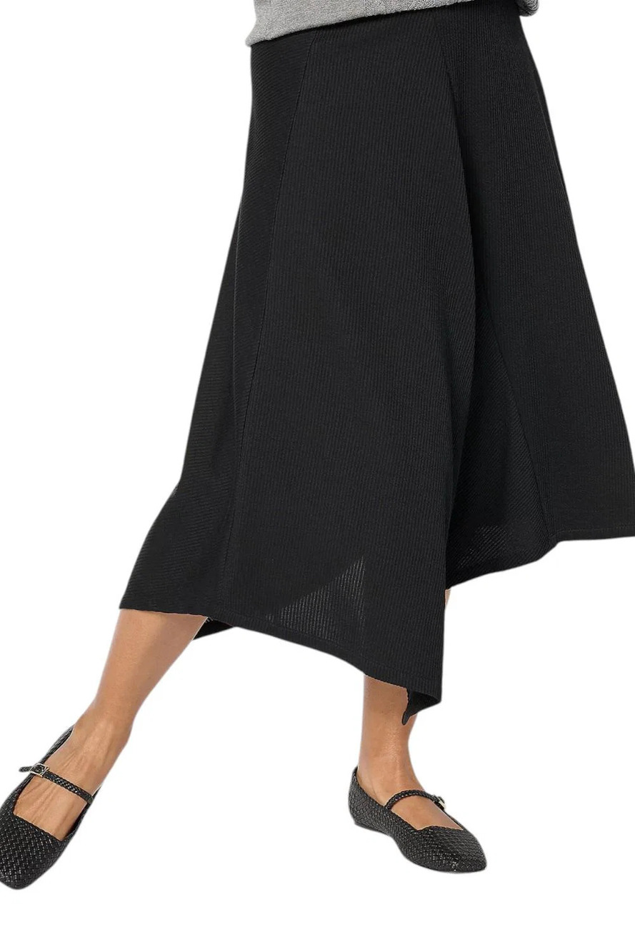 BEAUTIFUL by Lawrence Zarian Rib Knit Skirt Black - Regular